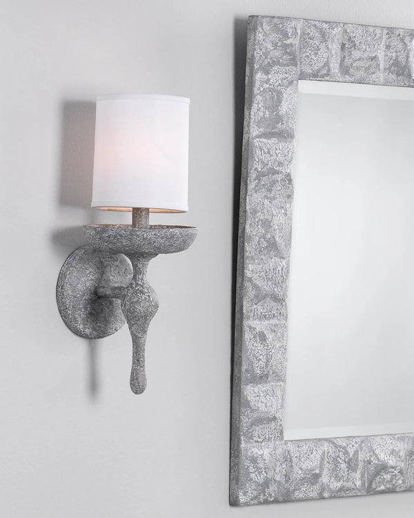 Grey Plaster Concord Wall Sconce Wall Sconces LOOMLAN By Jamie Young