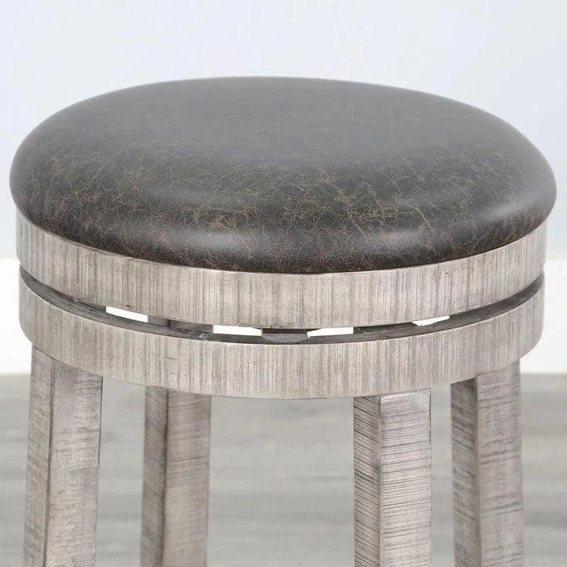 Grey Round Counter Barrel Table Set Stoolsout Backs