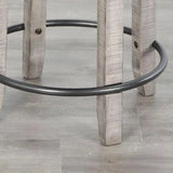 Grey Round Counter Barrel Table Set Stoolsout Backs