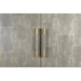 Moe's Home-Grey Shagreen Bar on Stand-Home Bar Cabinets-LOOMLAN