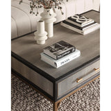 Grey Shagreen Gold Accents Retro Console Table With Drawers Console Tables LOOMLAN By Moe's Home
