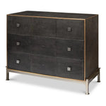 Grey Shagreen Leather Dresser