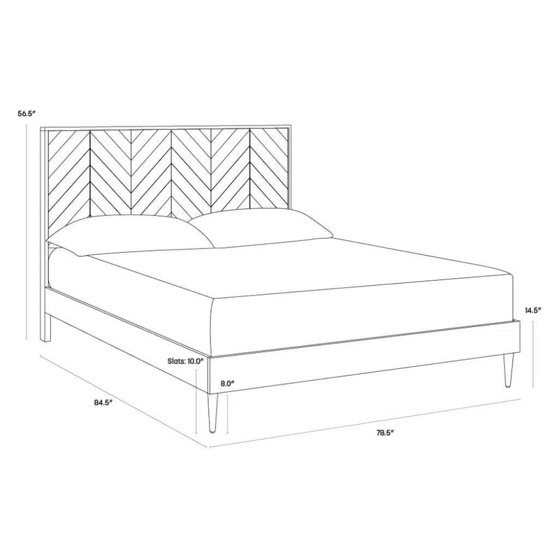 Greyson Handcrafted Wooden Bed-Beds-SUNPAN-LOOMLAN