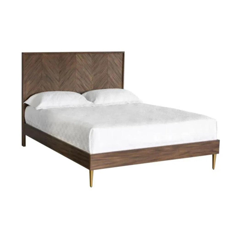 Greyson Handcrafted Wooden Bed-Beds-SUNPAN-Smoke Acacia-Queen-LOOMLAN