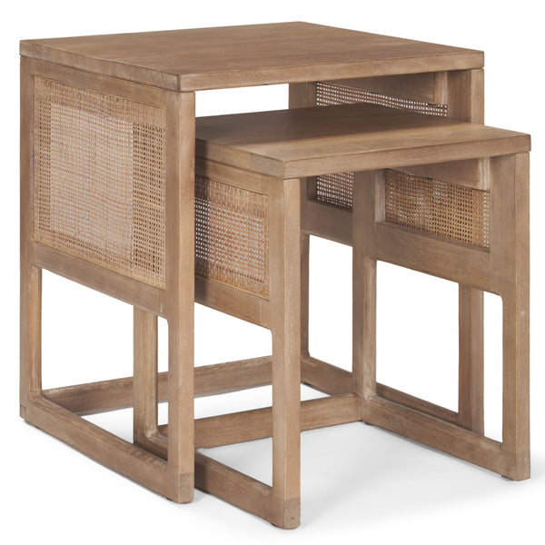 Grier Wooded Nesting Accent Table (Set of 2)