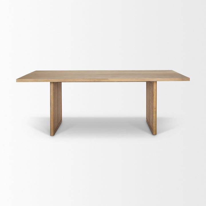 Grier Wooden Rectangular Dining Table-Dining Tables-Mercana-LOOMLAN