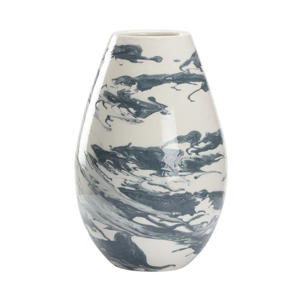 Grigio Marble Made Vase - LOOMLAN - Chelsea House - Vases & Jars