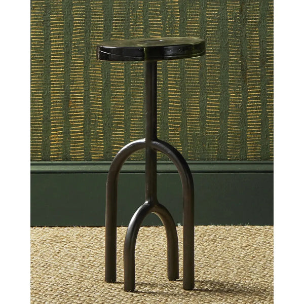 Grove Artisanal Black Nickel Drinks Table