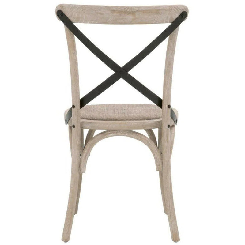 Grove Dining Chair Set of 2 Cane Natural Gray Hackberry Iron Dining Chairs LOOMLAN By Essentials For Living