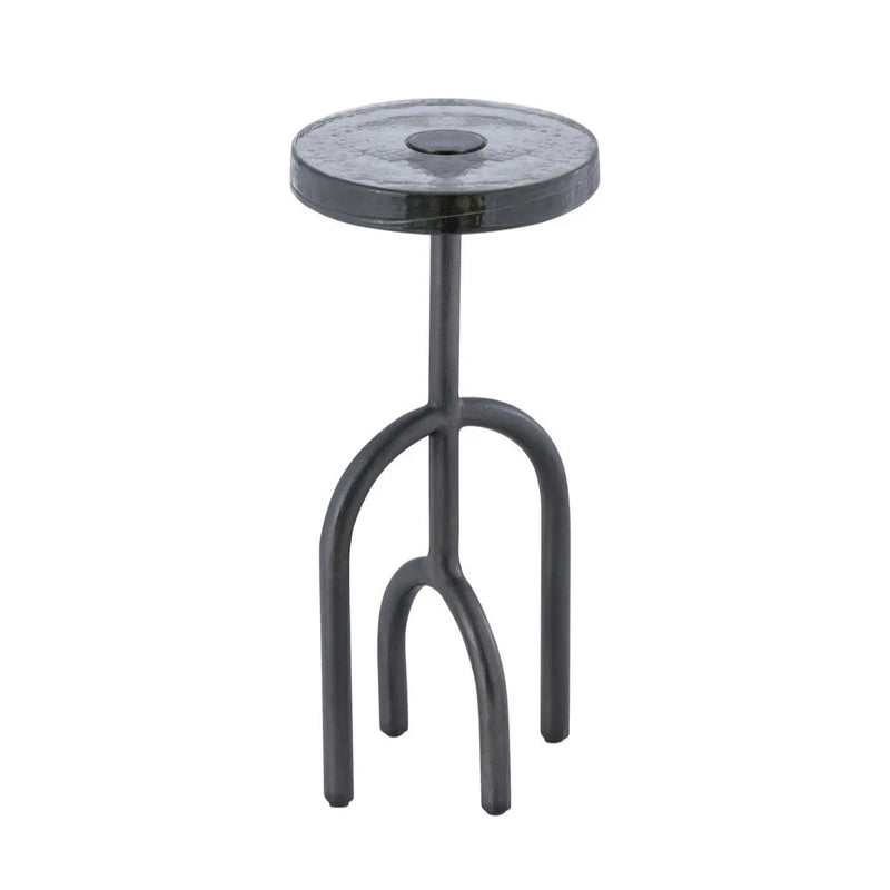 Grove Artisanal Black Nickel Finish Drinks Table