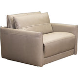 Guest House Power Sleep Leather Armchair-Club Chairs-Olivia + Quinn-LOOMLAN