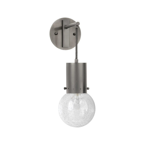 Gunmetal Clear Glass Strada Pendant Sconce Pendants LOOMLAN By Jamie Young