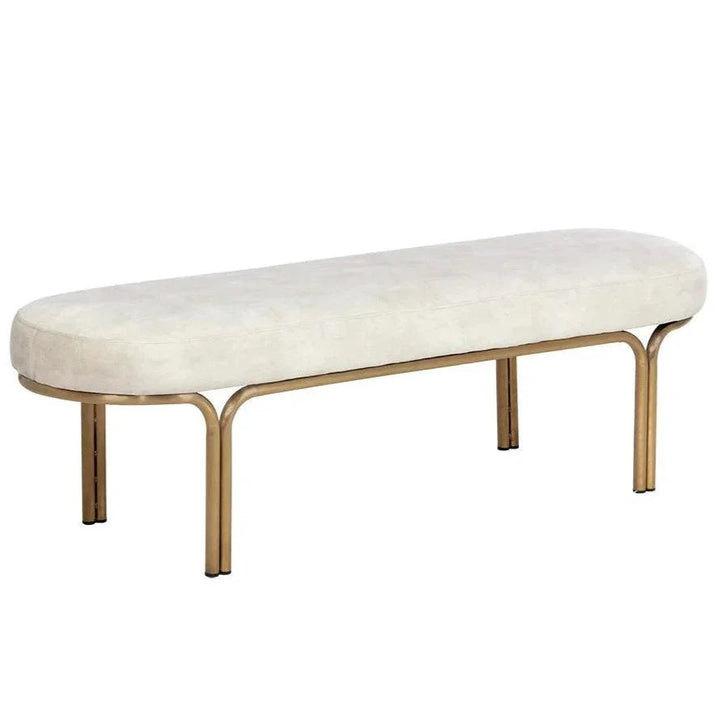 Gwen Fabric Backless Bench - LOOMLAN - SUNPAN - Bedroom Benches