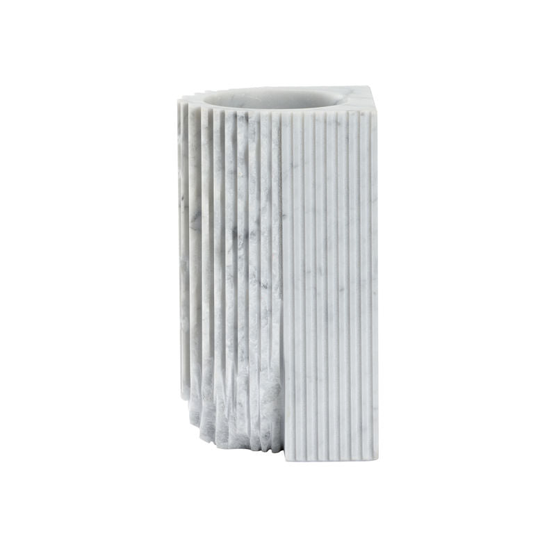 Gwyn Carrera Marble Made White Vase