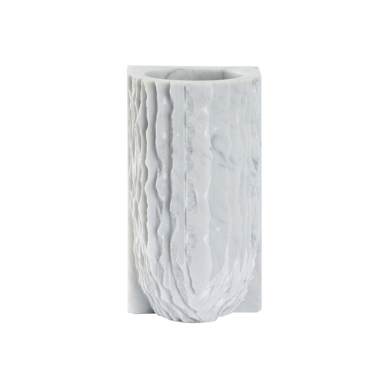 Gwyn Carrera Marble Made White Vase