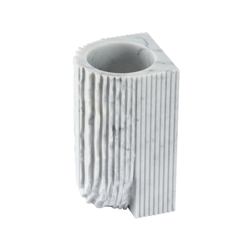 Gwyn Carrera Marble Made White Vase