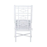 Gwyneth Rattan Frame White Wing Chair-Club Chairs-Wildwood-LOOMLAN