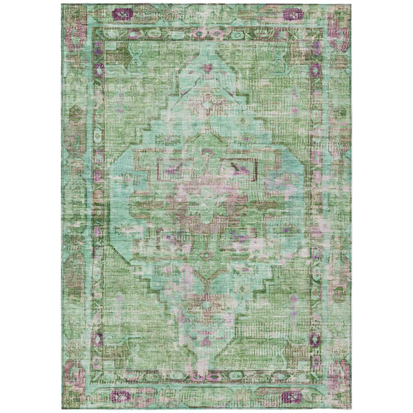 Haelien Aloe Washable Indoor-Outdoor Rug