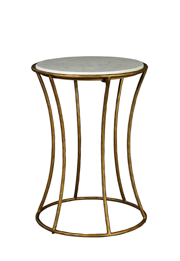 Haines Marble Topped Round Side Table