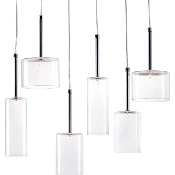 Hale Ceiling Lamp Clear Pendants LOOMLAN By Zuo Modern