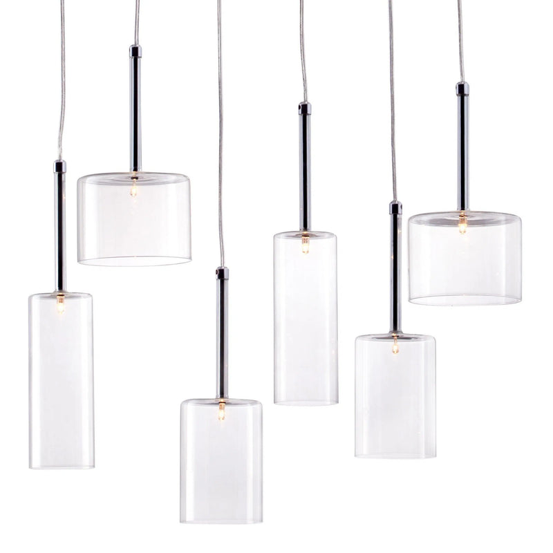 Hale Ceiling Lamp Clear Pendants LOOMLAN By Zuo Modern