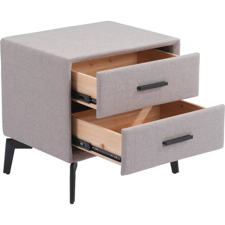 Halle Side Table Gray - LOOMLAN - Zuo Modern - Side Tables