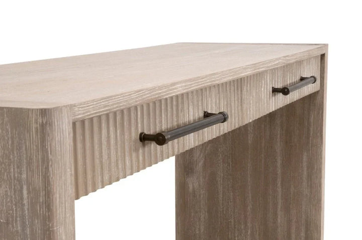 Halloway Two Drawer Wood Console Table - LOOMLAN - Essentials For Living - Console Tables