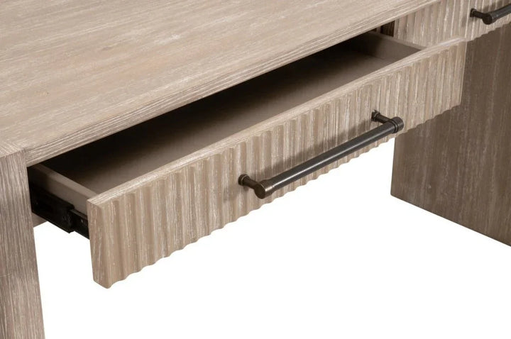 Halloway Two Drawer Wood Console Table - LOOMLAN - Essentials For Living - Console Tables