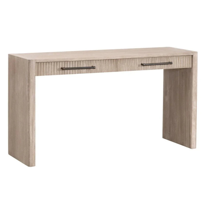 Halloway Two Drawer Wood Console Table - LOOMLAN - Essentials For Living - Console Tables