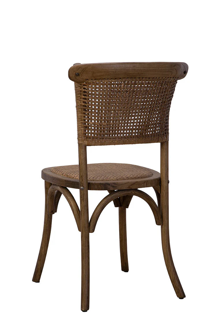 Halsey Wood Framed Armless Side Chair