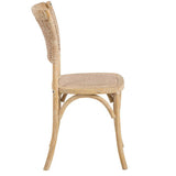 Halsey Wood Framed Armless Side Chair