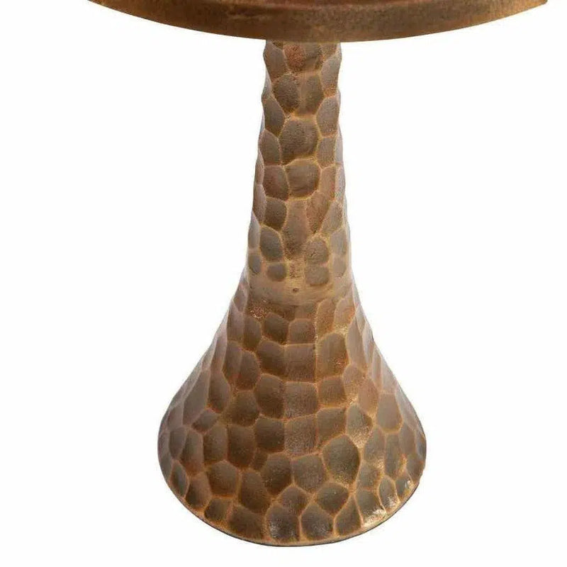 Hammered Brass Scatter Accent Table