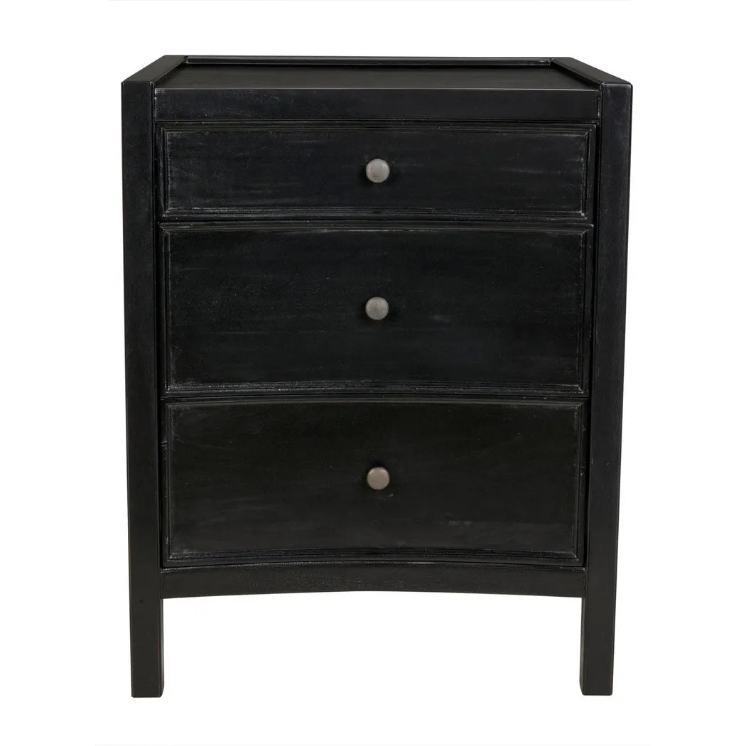 Hampton Night Stand 24", Hand Rubbed Black