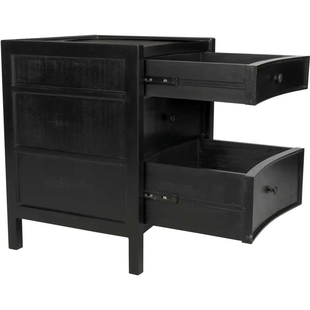 Hampton Night Stand 24", Hand Rubbed Black