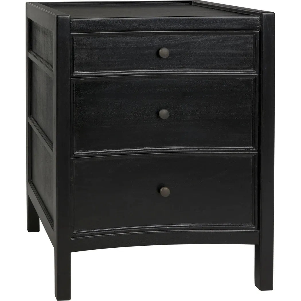 Hampton Night Stand 24", Hand Rubbed Black