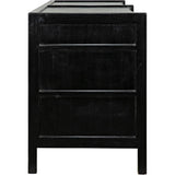 Hampton Wood Dreser With 6 Drawers