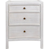 Hampton Wood White Night Stand With Drawers