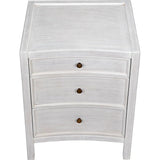 Hampton Wood White Night Stand With Drawers