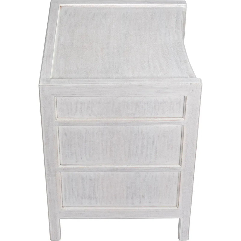 Hampton Wood White Night Stand With Drawers