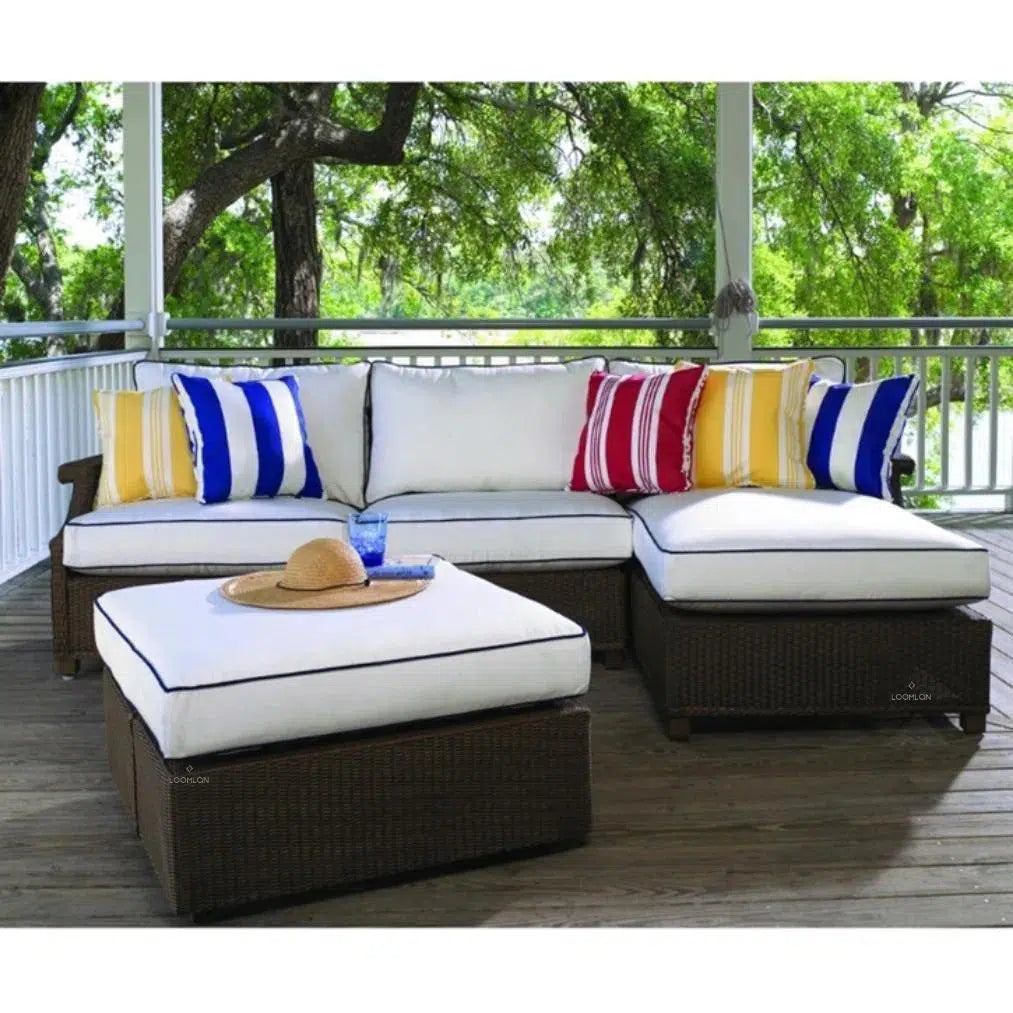 Hamptons Left Chaise Unit Outdoor Patio Furniture