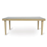 Hamptons Outdoor Furniture Wicker 72" Rectangular Dining Table Outdoor Dining Tables LOOMLAN By Lloyd Flanders