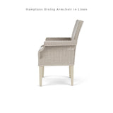 Hamptons Outdoor Furniture Wicker Dining Armchair Outdoor Dining Chairs LOOMLAN By Lloyd Flanders