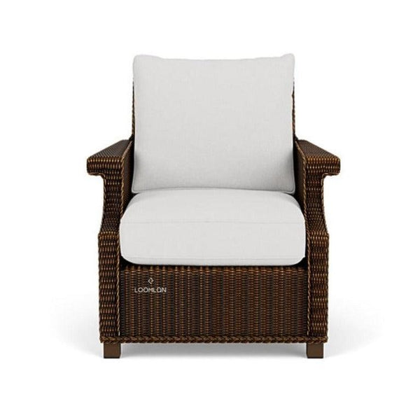 Hamptons Outdoor Furniture Wicker Lounge Chair Outdoor Accent Chairs LOOMLAN By Lloyd Flanders
