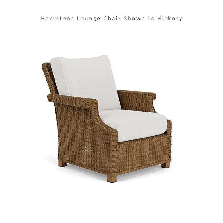 Hamptons Outdoor Furniture Wicker Lounge Chair-Outdoor Lounge Chairs-Lloyd Flanders-LOOMLAN