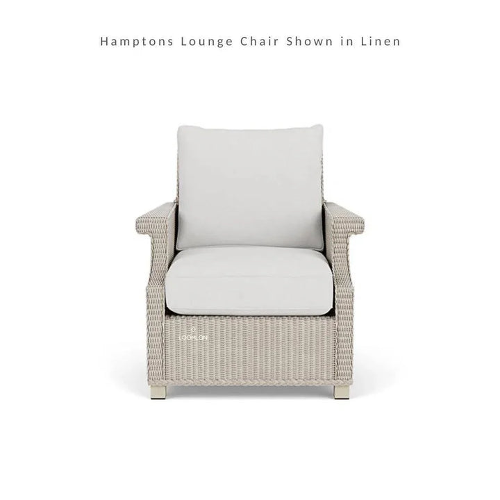 Hamptons Outdoor Furniture Wicker Lounge Chair-Outdoor Lounge Chairs-Lloyd Flanders-LOOMLAN