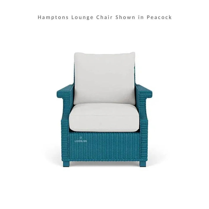 Hamptons Outdoor Furniture Wicker Lounge Chair-Outdoor Lounge Chairs-Lloyd Flanders-LOOMLAN