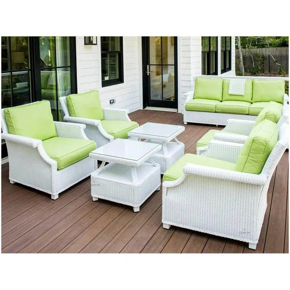 Hamptons Outdoor Wicker 3 Seater Sofa