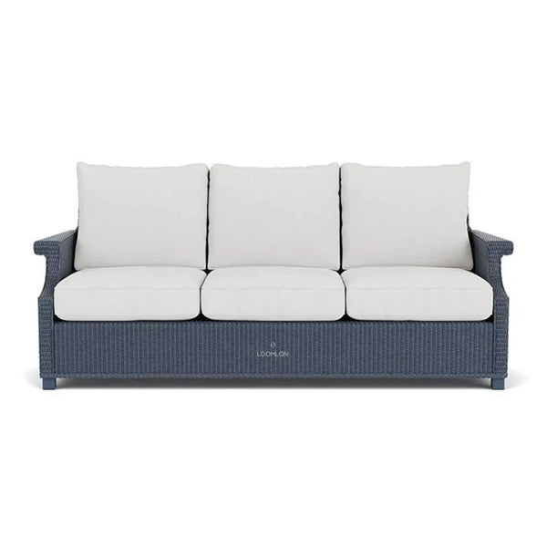 Hamptons Outdoor Wicker 3 Seater Sofa - LOOMLAN - Lloyd Flanders - Outdoor Sofas & Loveseats