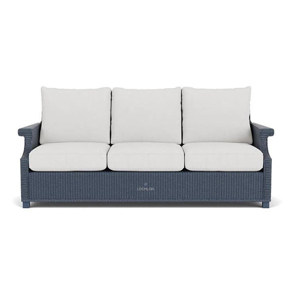 Hamptons Outdoor Wicker 3 Seater Sofa-Outdoor Sofas & Loveseats-Lloyd Flanders-LOOMLAN