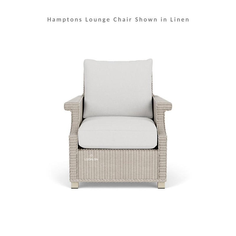 Hamptons Outdoor Wicker 4 Lounge Chair Set With 2 Side Tables Outdoor Lounge Sets LOOMLAN By Lloyd Flanders
